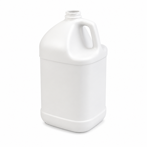 1 Gallon Natural HDPE Square Bottle, 120 Gram, 38-400