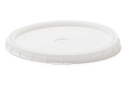 128 Ounce White HDPE Cover, Round