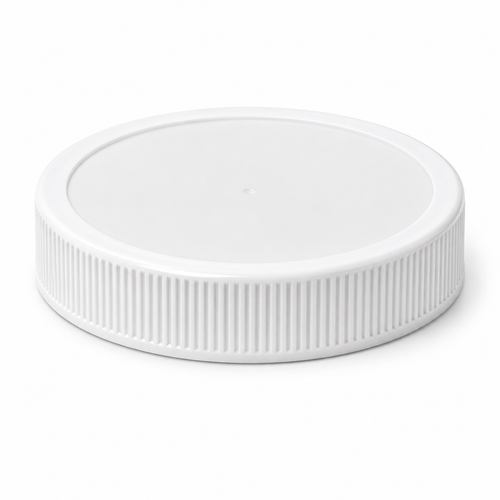 89-400 White Round Cap, Heat-Seal Liner for PE (F101 Weld Seal M-1)