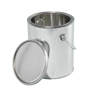 1 Gallon Plain Tin Can, Unlined, Double Tight with Ears
