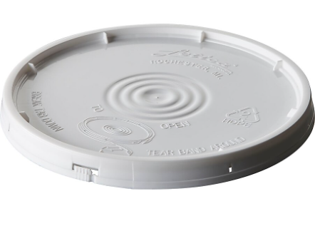 2.6 Gallon White HDPE Cover, Round, No Gasket
