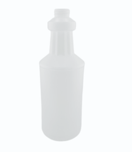 32 Ounce Natural HDPE FA Round Carafe Bottle, 28-400
