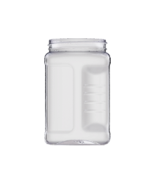 74 Ounce Clear PET Round Pinch-Grip Jar, 115 Gram, 110-400