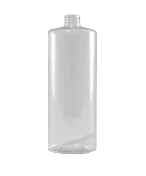 32 Ounce Clear PET Cylinder Bottle, 55 Gram, 28-410