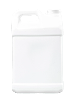 2.5 Gallon White HDPE F-Style  Bottle, 350 Gram, 63-485