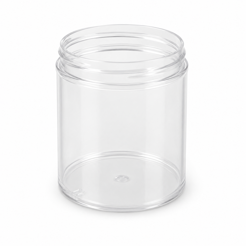 4 Ounce Natural PP Round Jar, RS, 58 mm