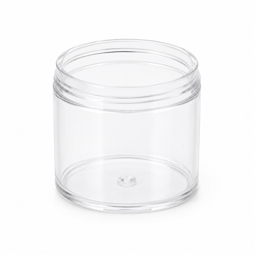 6 Ounce Clear Round Polystrene Bottle, 70-400