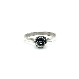 Magdalenas Sterling Petite  Rose ring