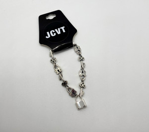 Silver Lock and Key bracelet JCVT