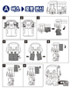 The Little Bus Tayo Transformer Robot Toy TAYO & ROGI Set 2 pcs 4.3" - BLUE & GREEN