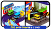 The Little Bus Tayo Highway Racing Play Set Toy w/ 4 Buses Mini Wheel Car Series Iconix