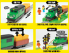 Titipo the Little Train - Diesel Model Motorized Electric Train Toy w/ Railroad Crossing Parts