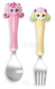 Catch Teenieping Heartsping & Fluffyping Figure Stainless Spoon Fork Set Season 4 하츄핑 포실핑