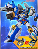 Metal Cardbot W BLUECOP W Transformer Robot Toy Blue Cop W