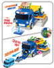 Tayo Little Bus Convertible Strong Rescue Truck Toy Car LED & Sound Effect (No Cars inside) / Damaged Box Discounted