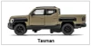 KIA TASMAN Diecast Metal Model Mini Car Toy 1:38 - 3 Color Set Black, Red & Beige