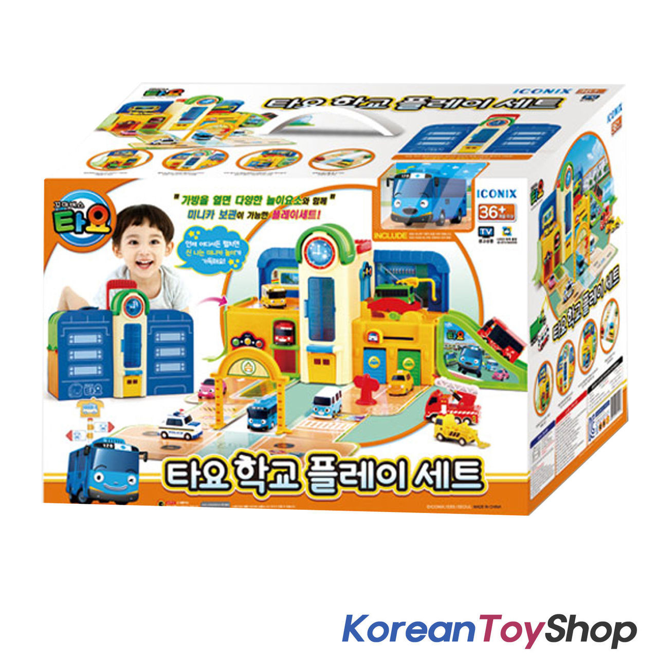 The Little Bus TAYO "Track play set" Toy Mini car/Korean TV animation character 