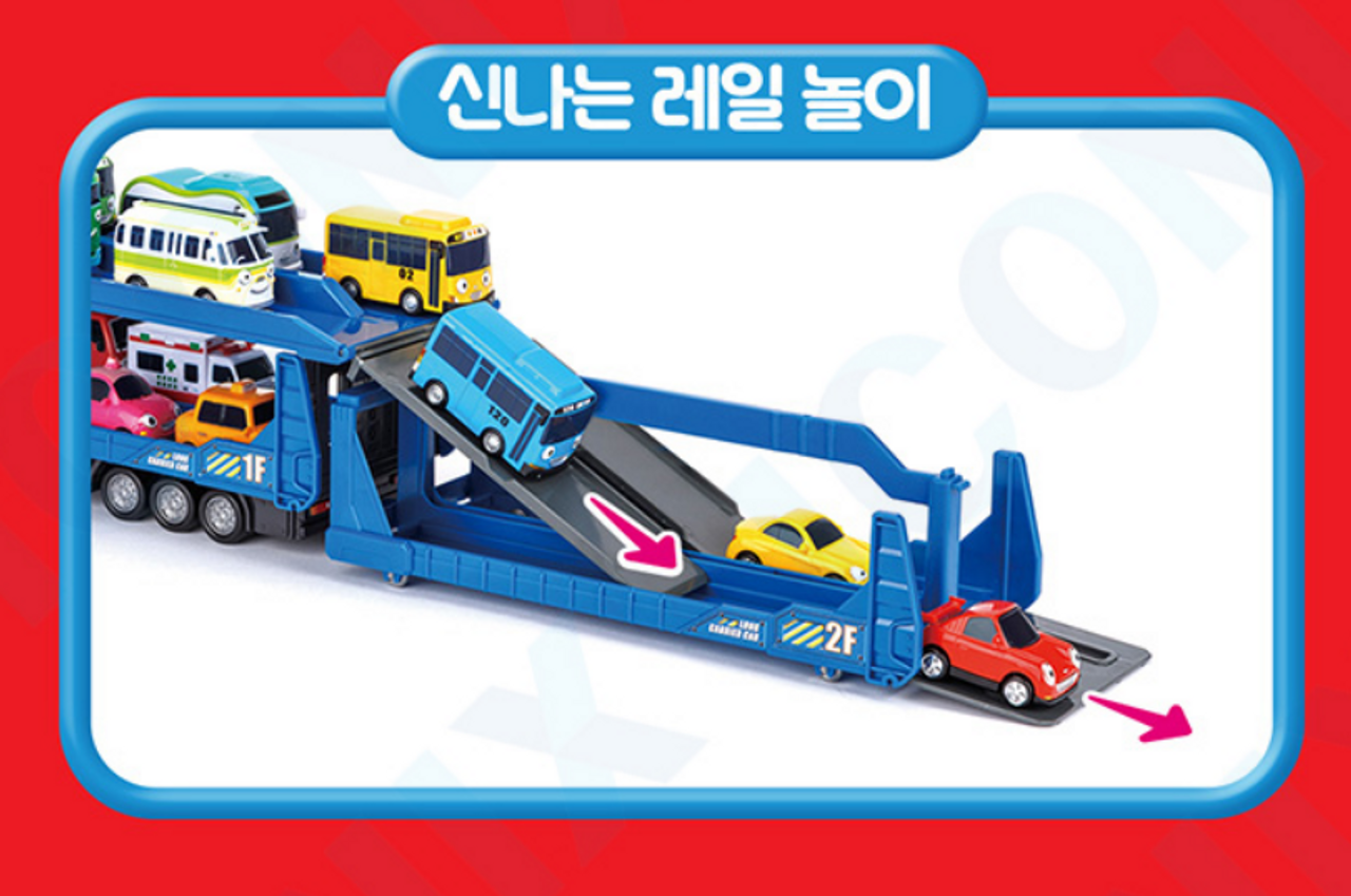 Tayo Little Bus Long Carrier Car Toy for Tayo Special Mini Cars No Cars Inside ICONIX