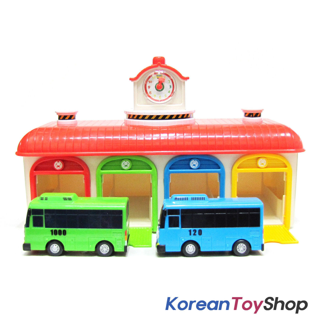 The Little Bus Tayo Main Garage Toy with Tayo and Rogi Bus - Sound