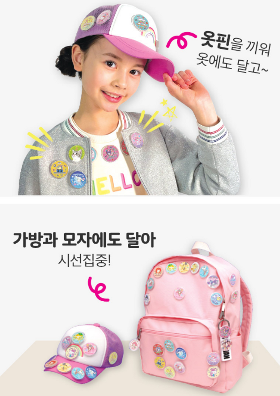 Hello Kitty 4 Button Pin Set Sanrio Collectible Backpack Jacket