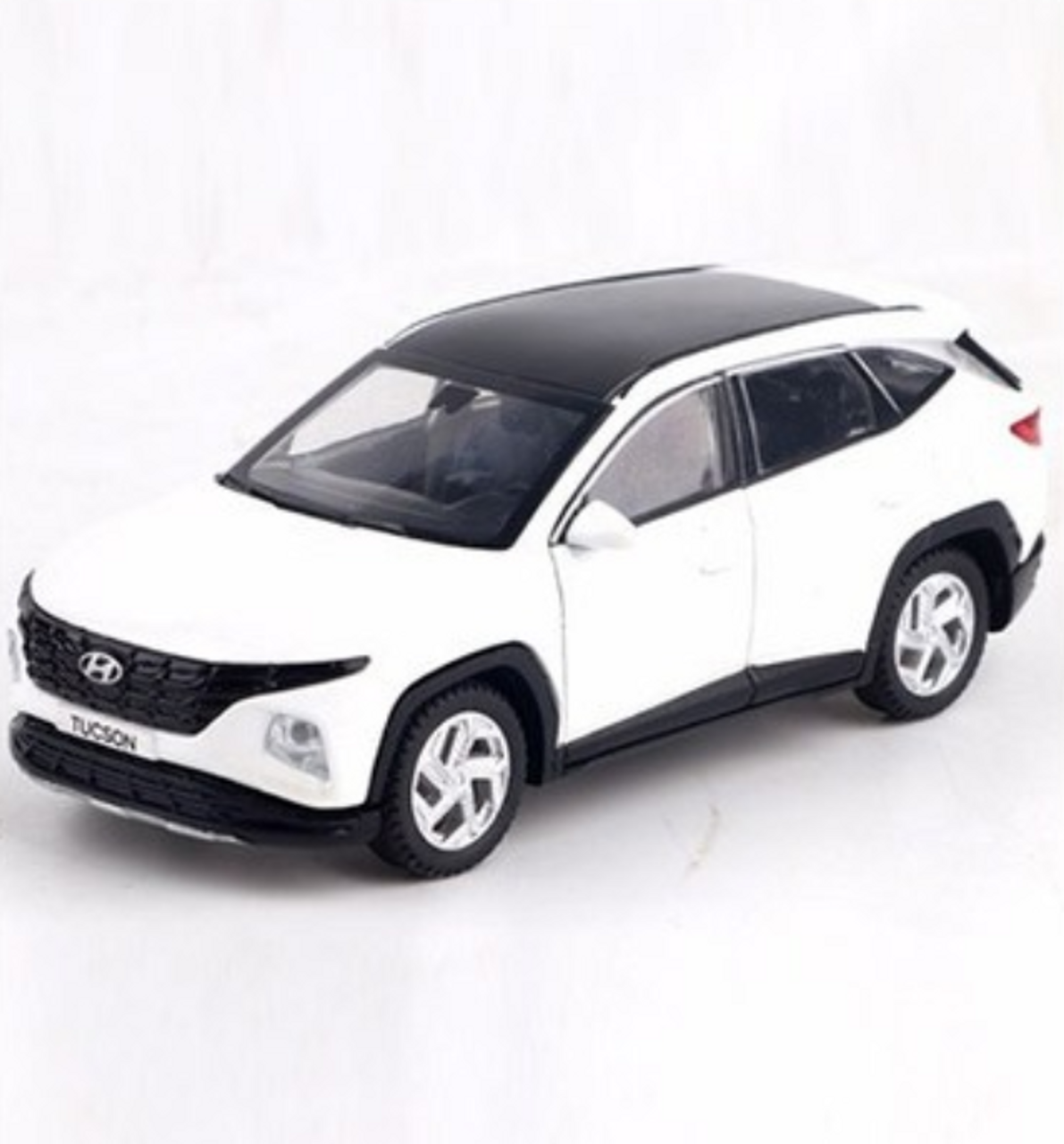 Hyundai Motors Tucson NX4 Diecast Mini Car 2 pcs Set Toy 1:38 Miniature  Model Black
