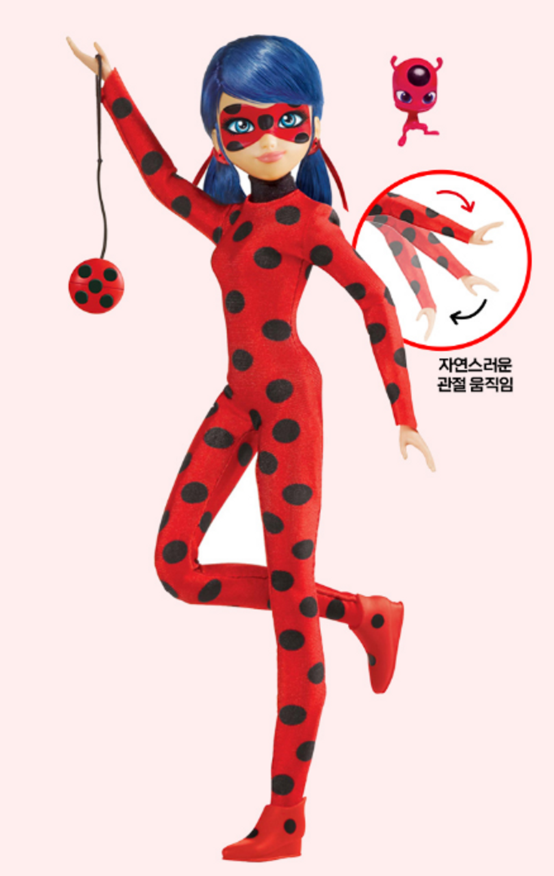 Miraculous Ladybug Marinette Costume Change Doll Toy w/ Accessories