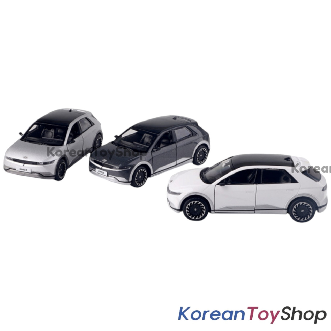 Hyundai Motors IONIQ Diecast Metal Model Mini Car pcs Set Toy 1:38