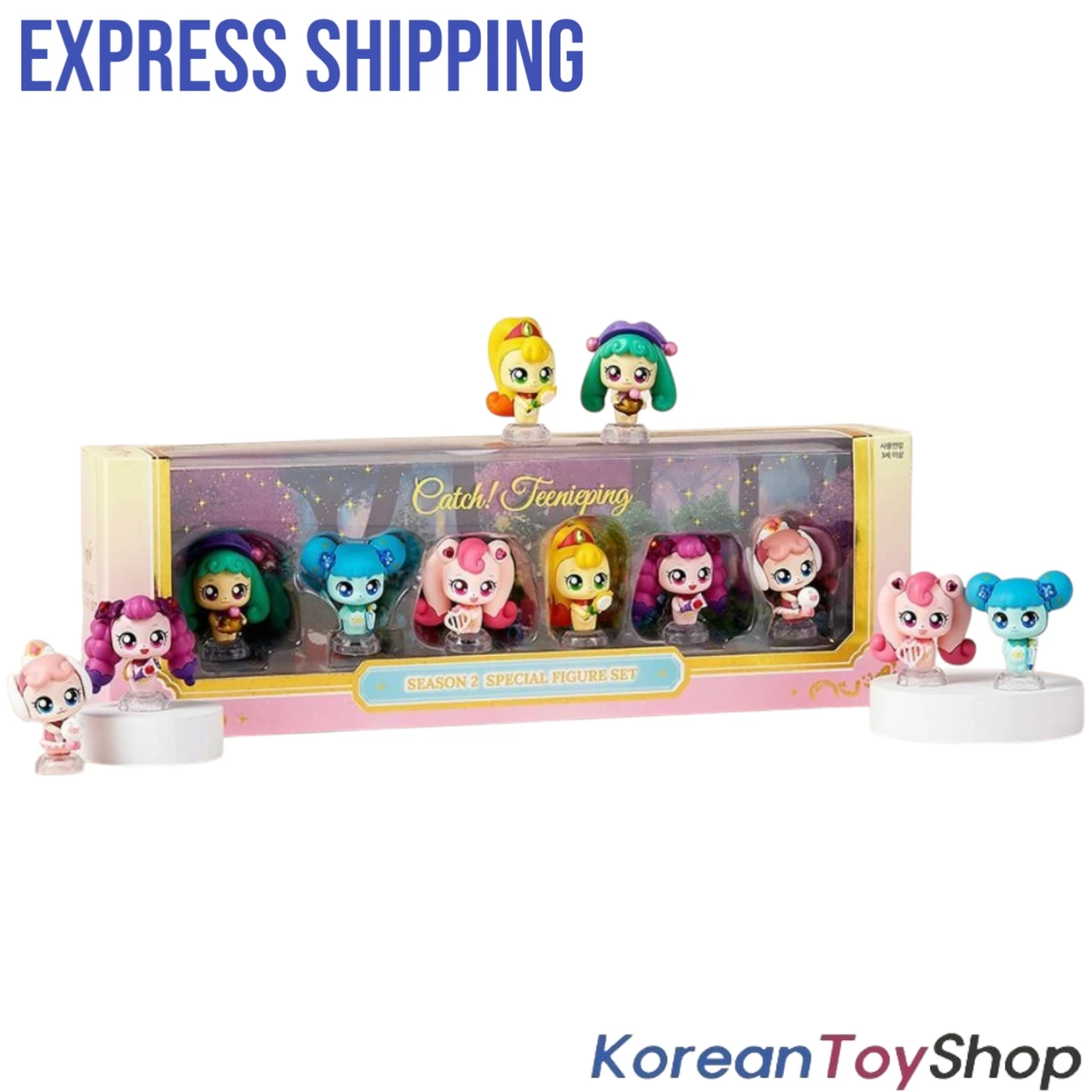 Catch Teenieping Special Figure 6 pcs Set Toy Season 2 Heartsping