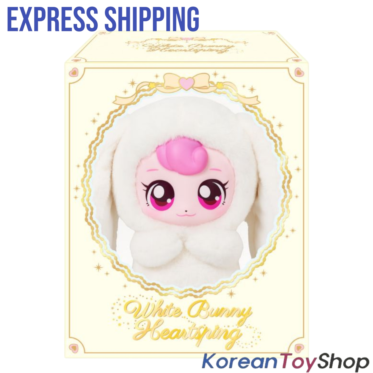 Princess Catch Teenieping White Bunny Heartsping Plush Doll Toy