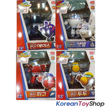 Super Wings Chase Astra Flip Todd Ace Saebeol Pigu Doodoo 4 pcs Transformer Robot Set Toy Season 2 New Super Wings Chase Astra Flip Todd Ace Saebeol Pigu Doodoo 4 pcs Transformer Robot Set Toy Season 2 New