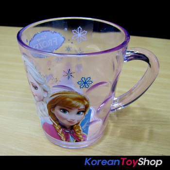 Disney Frozen Character Clear Plastic Cup with Handle 7.8oz Made in Korea Disney Frozen Character Clear Plastic Cup with Handle 7.8oz Made in Korea