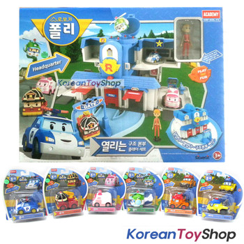 Robocar Poli Convertible Rescue Center Headquarter Play set & 6 pcs Diecast Toy Robocar Poli Convertible Rescue Center Headquarter Play set & 6 pcs Diecast Toy