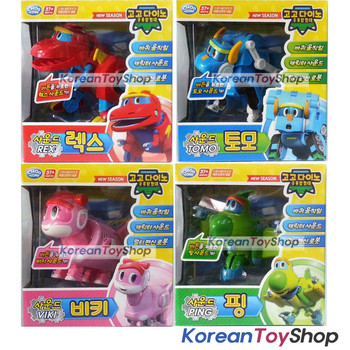 Gogo Dino SOUND DX Transformer Dinosaur Robot 4 pcs Toy Set REX TOMO VIKI PING Gogo Dino SOUND DX Transformer Dinosaur Robot 4 pcs Toy Set REX TOMO VIKI PING