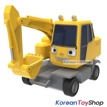 The Little Bus TAYO Diecast Plastic Car POCO Model Excavator Pull Back Gear