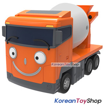 Little Bus TAYO Diecast Plastic Car CHRIS Model Concrete Mixer Truck Pull Back