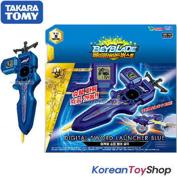 Beyblade Burst B-93 Digital Sword Launcher BLUE with Sword Winder Takara Tomy Beyblade Burst B-93 Digital Sword Launcher BLUE with Sword Winder Takara Tomy