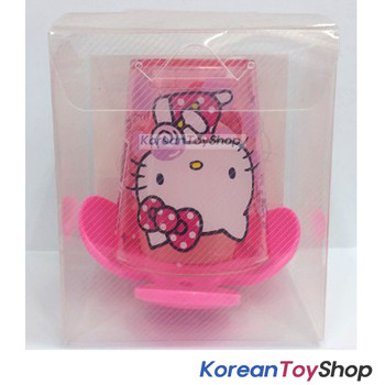 Hello Kitty Toothbrush Holder & Clear Cup Set Wall Mount w/ Double Side Tape Hello Kitty Toothbrush Holder & Clear Cup Set Wall Mount w/ Double Side Tape