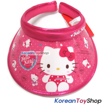 Hello Kitty Visor Hat Sun Cap Kids Girl COLOR DRESS Model Designed by Korea Hello Kitty Visor Hat Sun Cap Kids Girl COLOR DRESS Model Designed by Korea