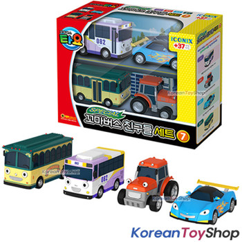 00171 TAYO Little Bus Friends Special V.7 Mini Car 4 pcs Toy Set Nana Leo Rolly Ractor