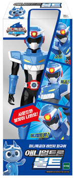 Miniforce Animaltron VOLT Ranger Figure Toy w/ Weapon Sound & LED Effect Blue Mini Force