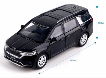 KIA Motors CARNIVAL KA4 Diecast Mini Car Toy 1:38 Miniature Model Black Pearl Color