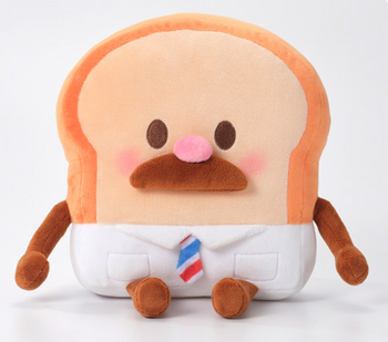 Bread Barbershop MASTER BREAD Character Cute Soft Doll Plush Toy 25cm Dot Ver.