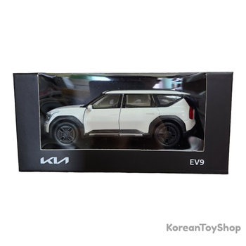 KIA Motors EV9 GT Line Diecast Metal Model Mini Car Toy 1:38 White Color