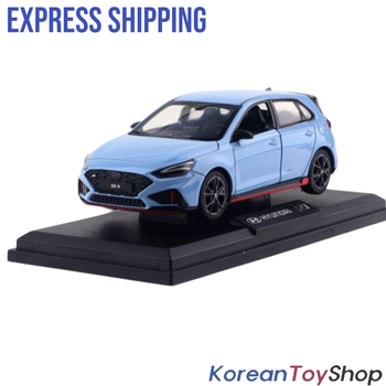 Hyundai Motors i30 N Line Diecast Metal Model Mini Car Toy 1:38 Performance Blue w/ Display Base Hyundai Motors i30 N Line Diecast Metal Model Mini Car Toy 1:38 Performance Blue w/ Display Base