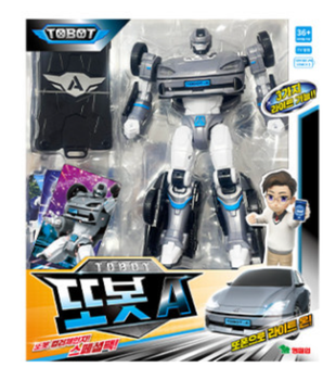 New TOBOT A Transformer Car Robot Transforming Toy Hyundai Ioniq 6 LED Lighting Effect Gray