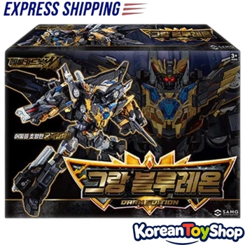 Metal Cardbot Grand Blue Leon Transforming Robot Toy Black Edition