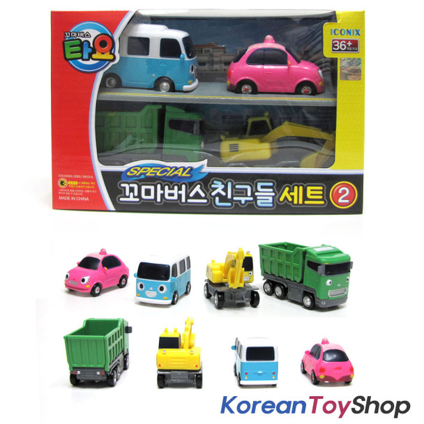 00130 TAYO Little Bus Friends Special V.2 Mini Car 4 pcs Set Toy Cars Bongbong Heart Max Poco
