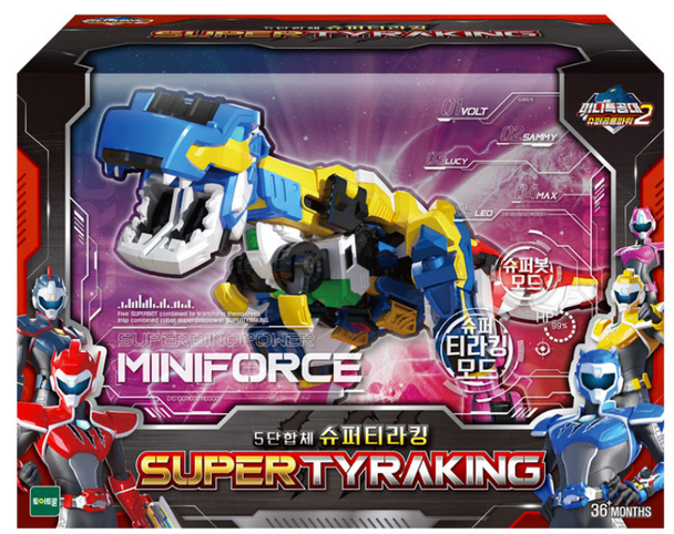 Miniforce Super Tyraking Transformer Toy Car Robot Super Dino Power Tyranno Toytron