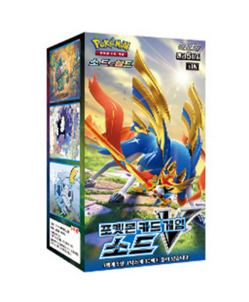 Pokemon Cards SWORD V Booster 1 Box s1W 30 Packs * 5 Cards Sword & Shield Korean