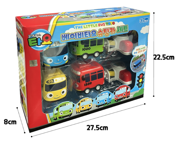 The Little Bus Tayo Baby Tayo Shooting Car 4 pcs Set Toy